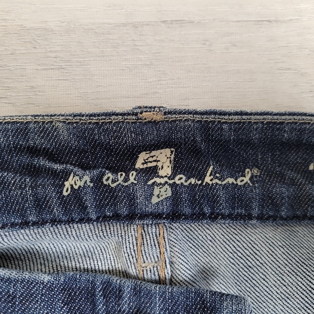 7 FOR ALL MANKIND Jeans Womens 27 "A Pocket" Boot Cut Demin Flare Cowboy Western - Picture 7 of 16